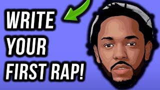 How To Write A Rap Your First Verse In Under 11 Minutes StepByStep [upl. by Biancha]