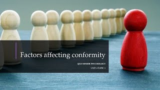 Factors Affecting Conformity [upl. by Ehcar]