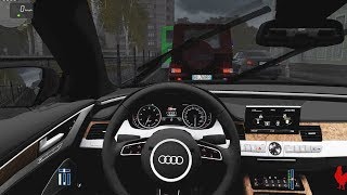 City Car Driving  Audi S8 Plus D4  Rain Driving [upl. by Hsiwhem202]