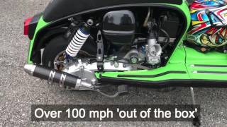 47bhp 100mph Casa Performance SSR250 Lambretta Road Test [upl. by Bruckner]