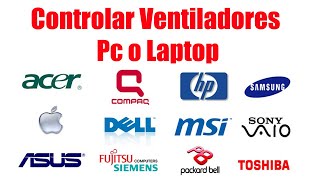 Cómo Controlar o Reducir La Velocidad De Los Ventiladores PC Laptop Portátil Windows7810 2024 [upl. by Yliram]