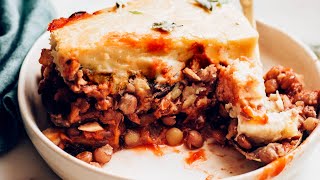 Easy Vegan Moussaka  Minimalist Baker Recipes [upl. by Talia543]