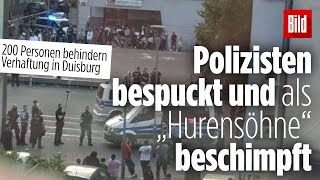 200 Personen behindern Verhaftung eines 18Jährigen in Duisburg Marxloh  Ärger mit Clan [upl. by Ponton]