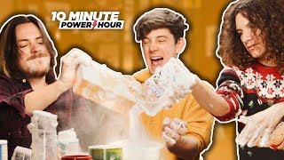 Making SLIME ft CrankGameplays  Ten Minute Power Hour [upl. by Ylrebmik]