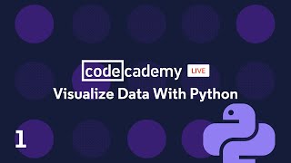 Codecademy Live Visualize Data with Python 1 [upl. by Bjorn128]