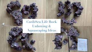 CaribSea Life Rock Unboxing amp Aquascaping Ideas [upl. by Llerdnad80]