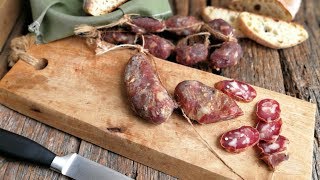 homemade Italian CACCIATORINI SALAMI DIY [upl. by Layla]