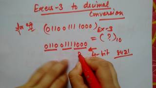 Excess3 to Decimal easy short simple [upl. by Mines]