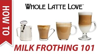 Milk Frothing for Beginners [upl. by Clerissa314]