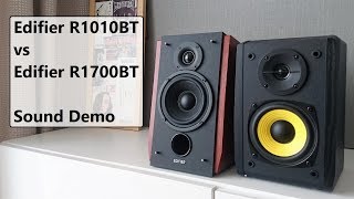 Edifier R1010BT vs Edifier R1700BT  Sound Demo [upl. by Thain182]