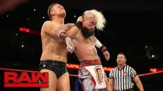 Enzo Amore vs The Miz Raw Sept 11 2017 [upl. by Nehr]