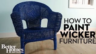 How to Paint Wicker Furniture [upl. by Levina]