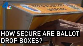 How Secure Are Ballot Drop Boxes  NBCLA [upl. by Ailemap275]