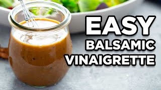 Homemade Balsamic Vinaigrette  Salad Dressing Recipes by MOMables [upl. by Proctor]