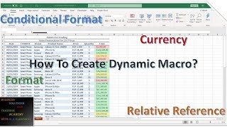 How To Create Dynamic Macro  Macros And VBA Series [upl. by Nath474]