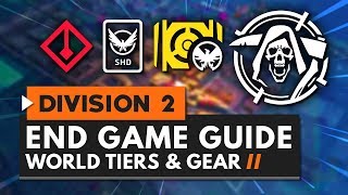 The Complete Guide to END GAME in The Division 2  World Tiers Gear Score amp More [upl. by Horlacher907]