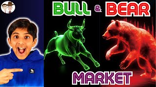 What are a Bull amp Bear Market A Simple Explanation for Kids and Beginners [upl. by Ateinotna125]