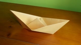 ⩥ Cómo hacer un BARCO 🛶 de papel FÁCIL  Origami PASO A PASO [upl. by Ecela924]