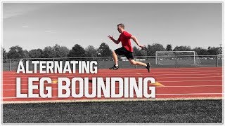 How To Alternating Leg Bounds  Sprint Bounding [upl. by Anitsej]