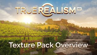 TrueRealism HD  Minecraft Texture Pack Overview amp Graphics Showcase [upl. by Owades]