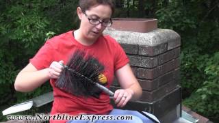 DIY Chimney Cleaning using the Brush amp Rod Top Down Method [upl. by Wendi]