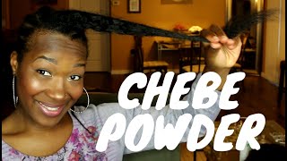 HOW TO MIX amp APPLY CHEBE POWDER amp MIXED OILS TO RELAXED HAIR LENGTH RETENTION [upl. by Ong]