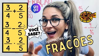 OPERAÇÕES COM FRAÇÕES   VOCÊ SABE \ProfGis [upl. by Salohcim425]