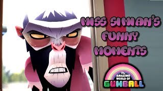 The Amazing World Of Gumball  Miss Simians Funny Moments [upl. by Nodnnarb]