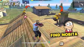 Ajjubhai vs Nobita Solo vs Squad Unbeatable Gameplay  Garena Free Fire [upl. by Fafa406]