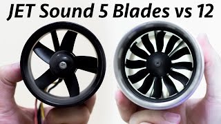 EDF Sound Comparison 12 Blade VS 5 Blade [upl. by Primrose]