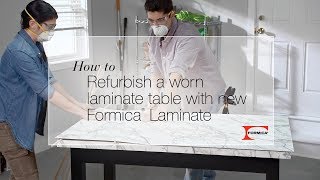 DIY with Formica Group How to Refurbish a Worn Laminate Table [upl. by Arrol]