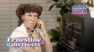 Ernestine Calls the CIA  Rowan amp Martins LaughIn  George Schlatter [upl. by Chaney]