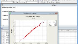 Normality Test using Minitab [upl. by Yup15]