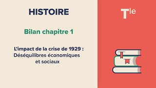 Limpact de la crise de 1929  Déséquilibres économiques et sociaux Histoire Tle [upl. by Harris]