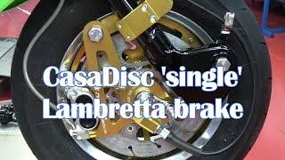 Casa Performance  CasaDisc Single Lambretta brake instructions [upl. by Fransisco]