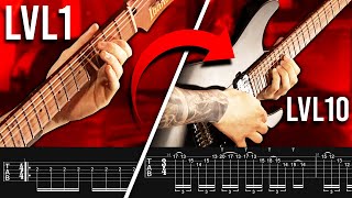 10 LEVELS OF SHRED GUITAR  beginner to pro [upl. by Odlamur]