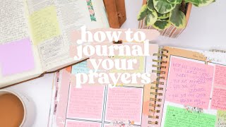 How I Pray Through My Prayer Journal Coffee and Bible Time Prayer Journal [upl. by Schiff]