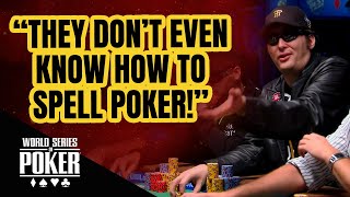 EPIC Hellmuth Rant quotThey Dont Even Know How to Spell Pokerquot [upl. by Tennek]