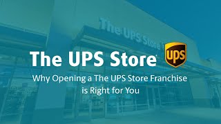 Why Opening a The UPS Store Franchise is Right for You [upl. by Hal2]