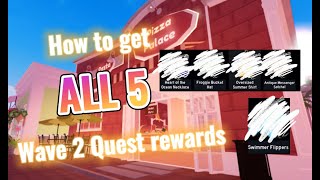 How to do ALL 5 Wave 2 Quests  ROYALE HIGH [upl. by Reppep]