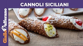 CANNOLI SICILIANI RICETTA ORIGINALE [upl. by Delahk424]