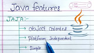 Features of Java Hindi  Learn Coding [upl. by Jerz]