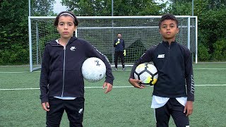 SHANE KLUIVERT vs RAYANE BOUNIDA  VOETBAL CHALLENGE [upl. by Eilyah]