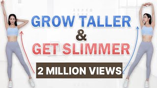 BECOME TALLER amp GET SLIMMER 11 MIN FULL BODY EXERCISES ROUTINES TO GROW TALLER AT HOME Shrilyn [upl. by Arnst942]