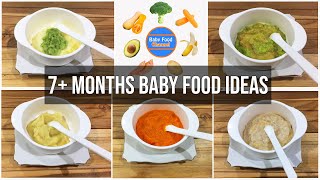 7 Months Baby Food Ideas – 5 Healthy Homemade Baby Food Recipes [upl. by Melisa]