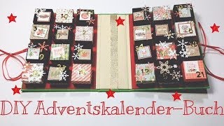 DIY AdventskalenderBuch tutorial  deutsch [upl. by Thesda]