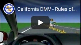 California DMV  Rules of the Road  Traffic Lanes [upl. by Nedac]