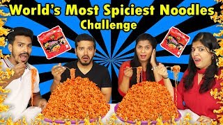 WORLD SPICEST NOODLES Eating Challenge  Spicy Korean Noodles Eating Competition [upl. by Ylesara686]