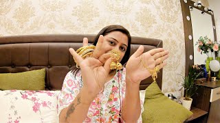 My Gold Jewellery Collection  Indian Vlogger Soumali [upl. by Annadal797]