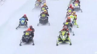 HIGHLIGHTS  2022 International 500 Snowmobile Race [upl. by Ariak462]